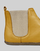 Top view Mustard Chelsea Boots - Handcrafted Calf Leather | Bespoky