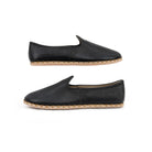 Women's Black Yemeni Shoes - Handcrafted Calf Leather Wide Toe Box | Bespoky