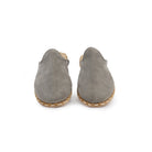 Top view Grey Suede Slippers - Handcrafted Calf Leather | Bespoky