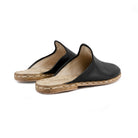 Side view Black Slippers - Calf Leather Zero Drop | Bespoky
