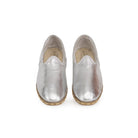Side view Silver Yemeni Shoes - Calf Leather Zero Drop | Bespoky