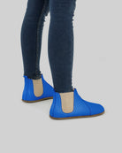 Detail Blue Chelsea Boots - Handcrafted Calf Leather Turkey | Bespoky