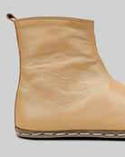 Back view Melon Yellow Chelsea Boots - Calf Leather Handcrafted | Bespoky