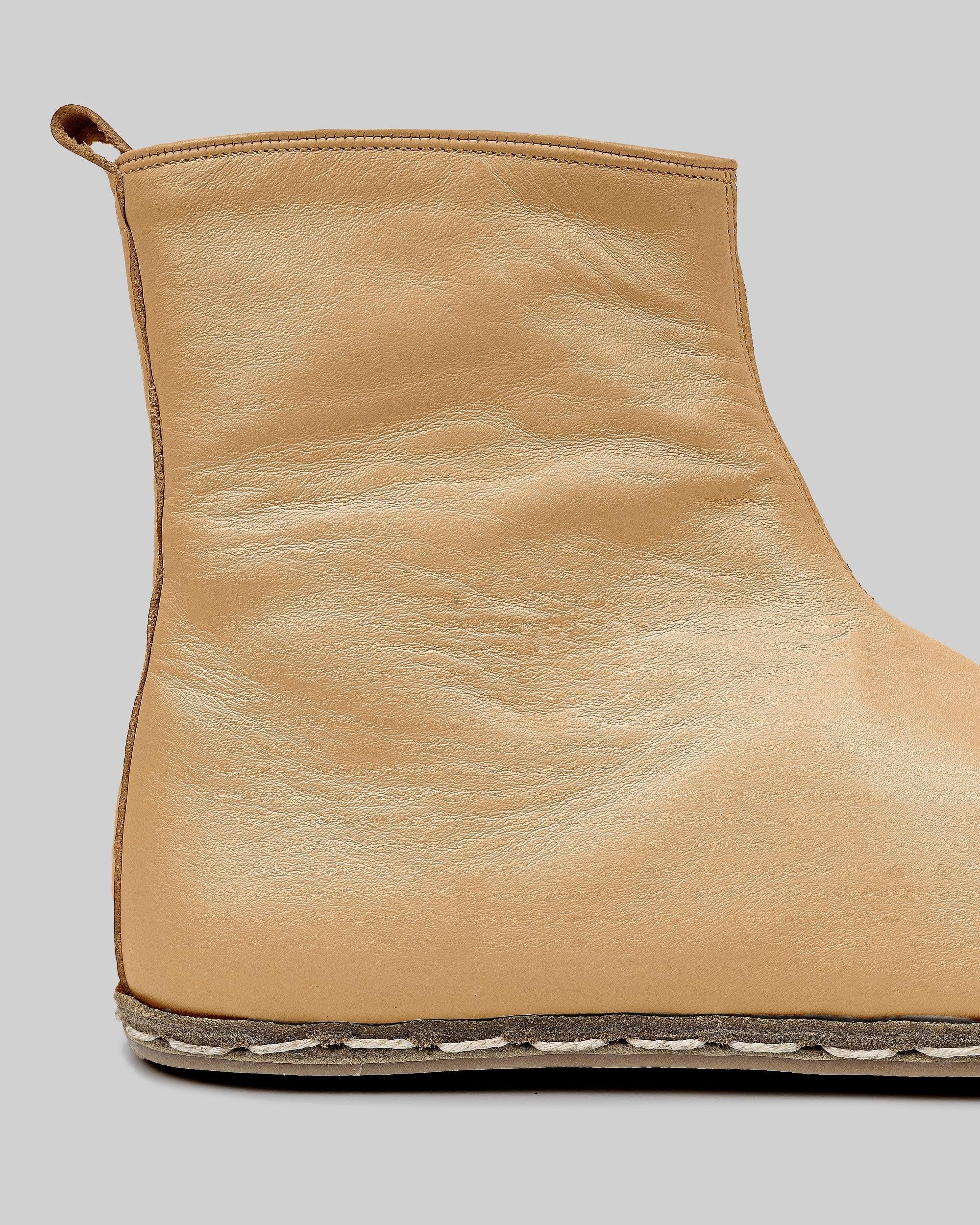 Back view Melon Yellow Chelsea Boots - Calf Leather Handcrafted | Bespoky