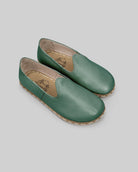 Men's Green Barefoot Yemeni - Handcrafted Calf Leather Wide Toe Box | Bespoky