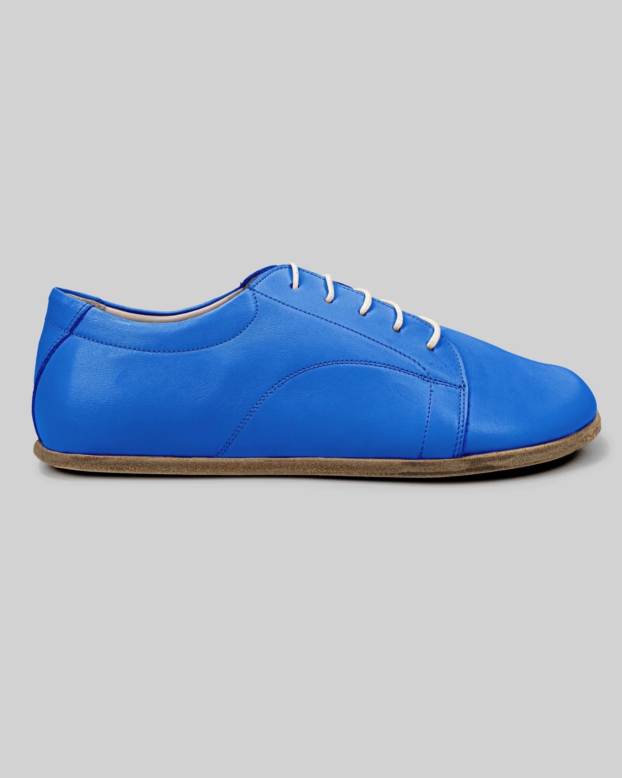 Detail Blue Barefoot Sneaker - Handcrafted Calf Leather Turkey | Bespoky