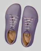 Pair Purple Barefoot Sneaker - Barefoot Wide Toe Calf Leather | Bespoky