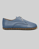 Back view Jean Blue Oxford Shoes - Calf Leather Handcrafted | Bespoky
