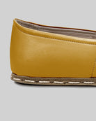 Top view Mustard Barefoot Yemeni - Handcrafted Calf Leather | Bespoky