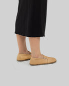 Back view Melon Yellow Barefoot Shoes - Calf Leather Handcrafted | Bespoky