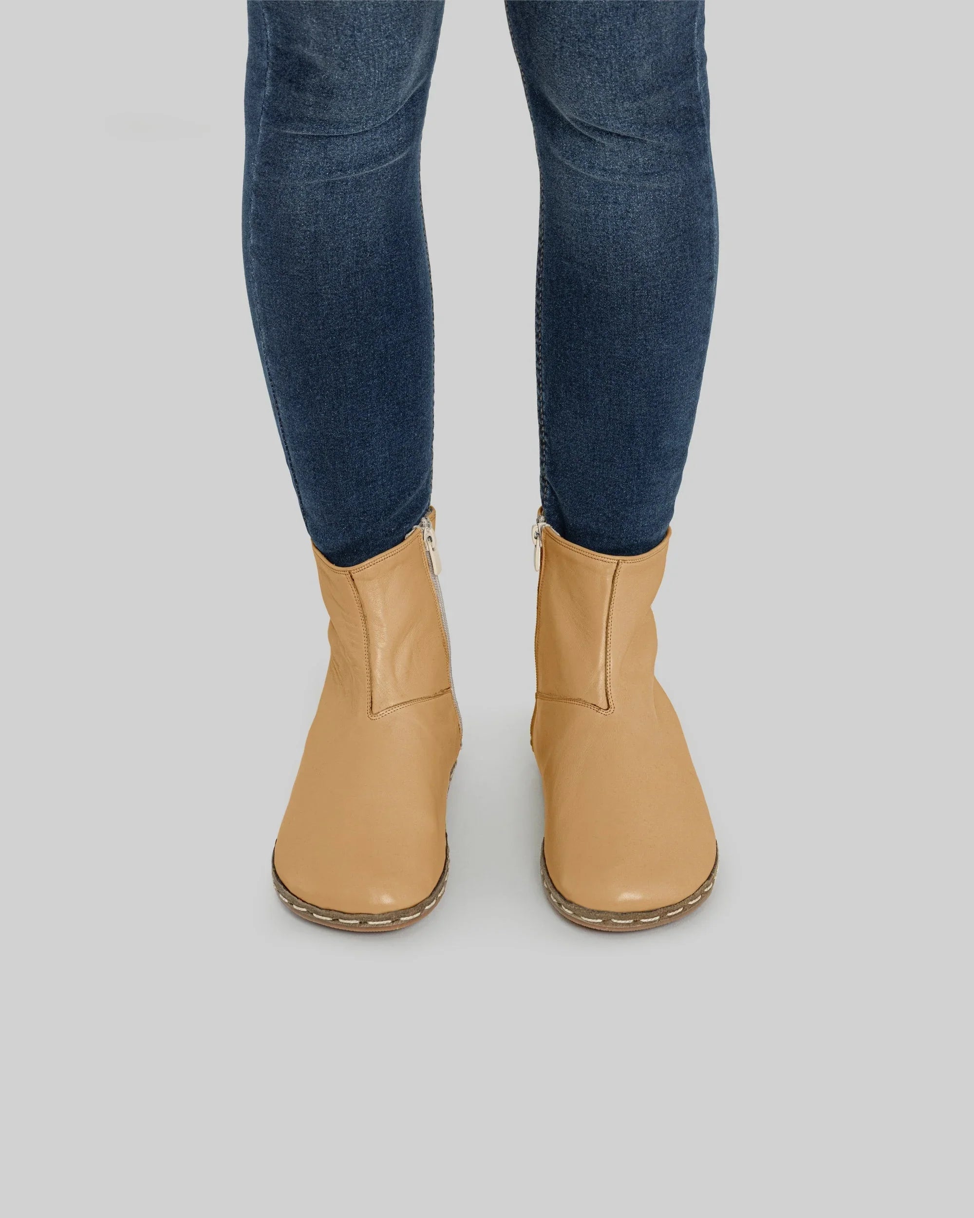 Top view Melon Yellow Chelsea Boots - Handcrafted Calf Leather | Bespoky