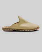 Top view Yellow Slippers - Handcrafted Calf Leather | Bespoky