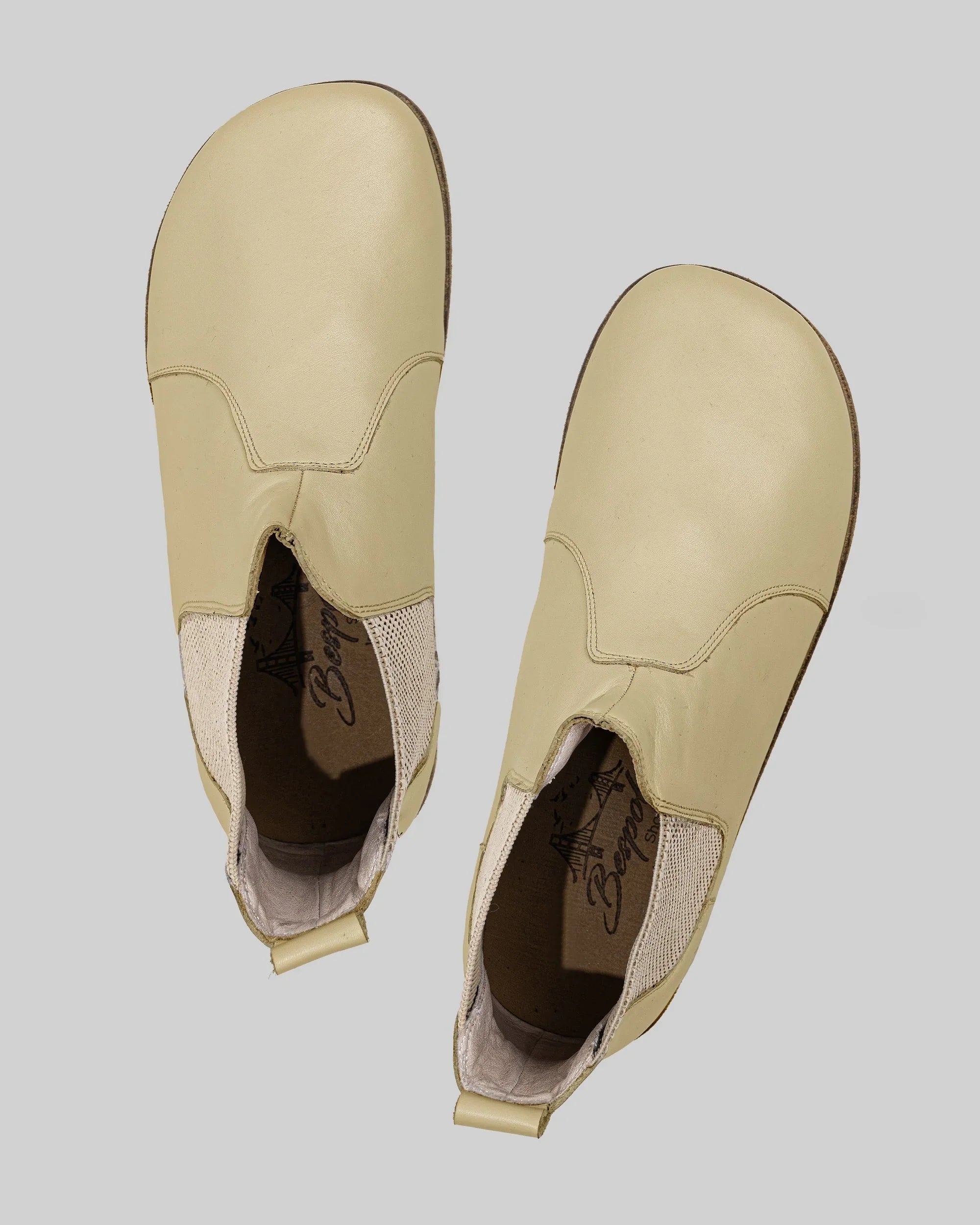 Side view Yellow Chelsea Boots - Calf Leather Zero Drop | Bespoky