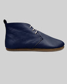 Top view Navy Blue Ankle Boots - Handcrafted Calf Leather | Bespoky