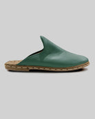 Top view Green Slippers - Handcrafted Calf Leather | Bespoky