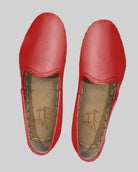 Side view Red Yemeni Shoes - Calf Leather Zero Drop | Bespoky
