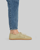 Pair Yellow Oxford Shoes - Barefoot Wide Toe Calf Leather | Bespoky