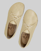 Side view Yellow Oxford Shoes - Calf Leather Zero Drop | Bespoky