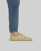 Pair Yellow Oxford Shoes - Barefoot Wide Toe Calf Leather | Bespoky