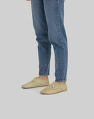 Back view Yellow Oxford Shoes - Calf Leather Handcrafted | Bespoky