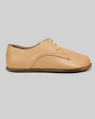 Side view Melon Yellow Oxford Shoes - Calf Leather Zero Drop | Bespoky