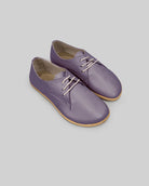Women's Purple Oxford Shoes - Handcrafted Calf Leather Wide Toe Box | Bespoky