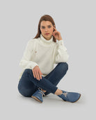 Detail Jean Blue Ankle Boots - Handcrafted Calf Leather Turkey | Bespoky