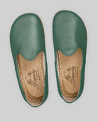 Side view Green Barefoot Yemeni - Calf Leather Zero Drop | Bespoky