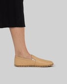 Pair Melon Yellow Barefoot Shoes - Barefoot Wide Toe Calf Leather | Bespoky