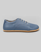 Detail Jean Blue Barefoot Sneaker - Handcrafted Calf Leather Turkey | Bespoky