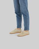 Detail Beige Oxford Shoes - Handcrafted Calf Leather Turkey | Bespoky