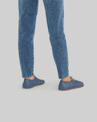 Close-up calf leather - Jean Blue Oxford Shoes Detail | Bespoky
