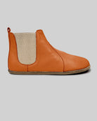 Detail Orange Chelsea Boots - Handcrafted Calf Leather Turkey | Bespoky
