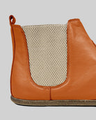Sole detail Orange Chelsea Boots - Zero Drop Calf Leather | Bespoky