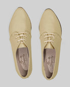 Top view Yellow Pointed Toe Oxford - Handcrafted Calf Leather | Bespoky