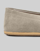 Detail Cream Suede Barefoot Shoes - Handcrafted Calf Leather Turkey | Bespoky