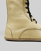 Side view Yellow Barefoot Boot - Calf Leather Zero Drop | Bespoky