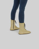 Pair Yellow Barefoot Boot - Barefoot Wide Toe Calf Leather | Bespoky