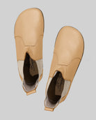 Side view Melon Yellow Chelsea Boots - Calf Leather Zero Drop | Bespoky