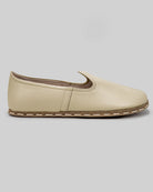 Side view Beige Barefoot Yemeni - Calf Leather Zero Drop | Bespoky