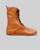 Top view Orange Barefoot Boot - Handcrafted Calf Leather | Bespoky