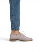 Pair Pink Pointed Toe Oxford - Barefoot Wide Toe Calf Leather | Bespoky
