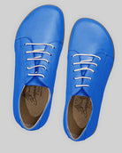 Back view Blue Barefoot Sneaker - Calf Leather Handcrafted | Bespoky