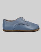 Detail Jean Blue Oxford Shoes - Handcrafted Calf Leather Turkey | Bespoky