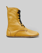 Side view Mustard Barefoot Boot - Calf Leather Zero Drop | Bespoky