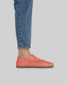 Top view Pomegranate Barefoot Sneaker - Handcrafted Calf Leather | Bespoky