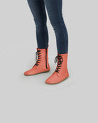 Men's Pomegranate Barefoot Boot - Handcrafted Calf Leather Wide Toe Box | Bespoky