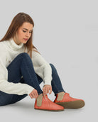 Top view Pomegranate Chelsea Boots - Handcrafted Calf Leather | Bespoky