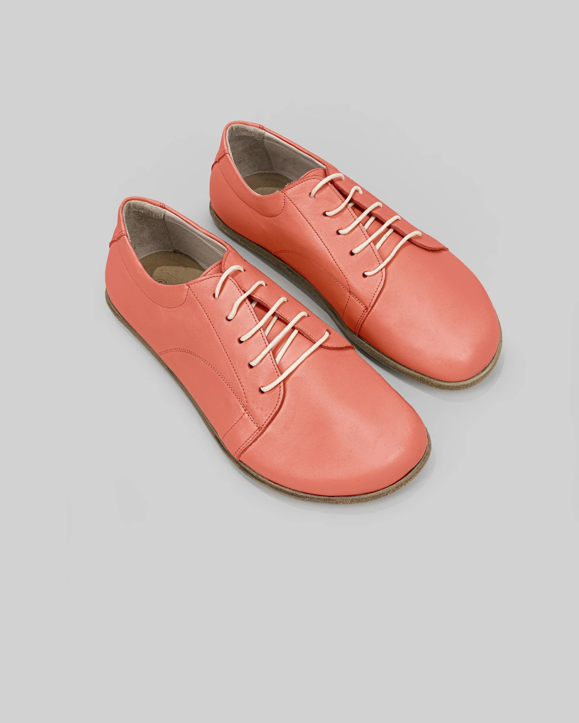 Women's Pomegranate Barefoot Sneaker - Handcrafted Calf Leather Wide Toe Box | Bespoky