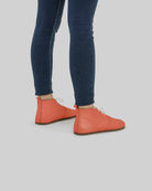 Pair Pomegranate Ankle Boots - Barefoot Wide Toe Calf Leather | Bespoky